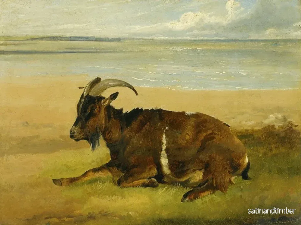 Reproduktion av målningen Le Deuil solitaire - Thomas Sidney Cooper - Bild 2