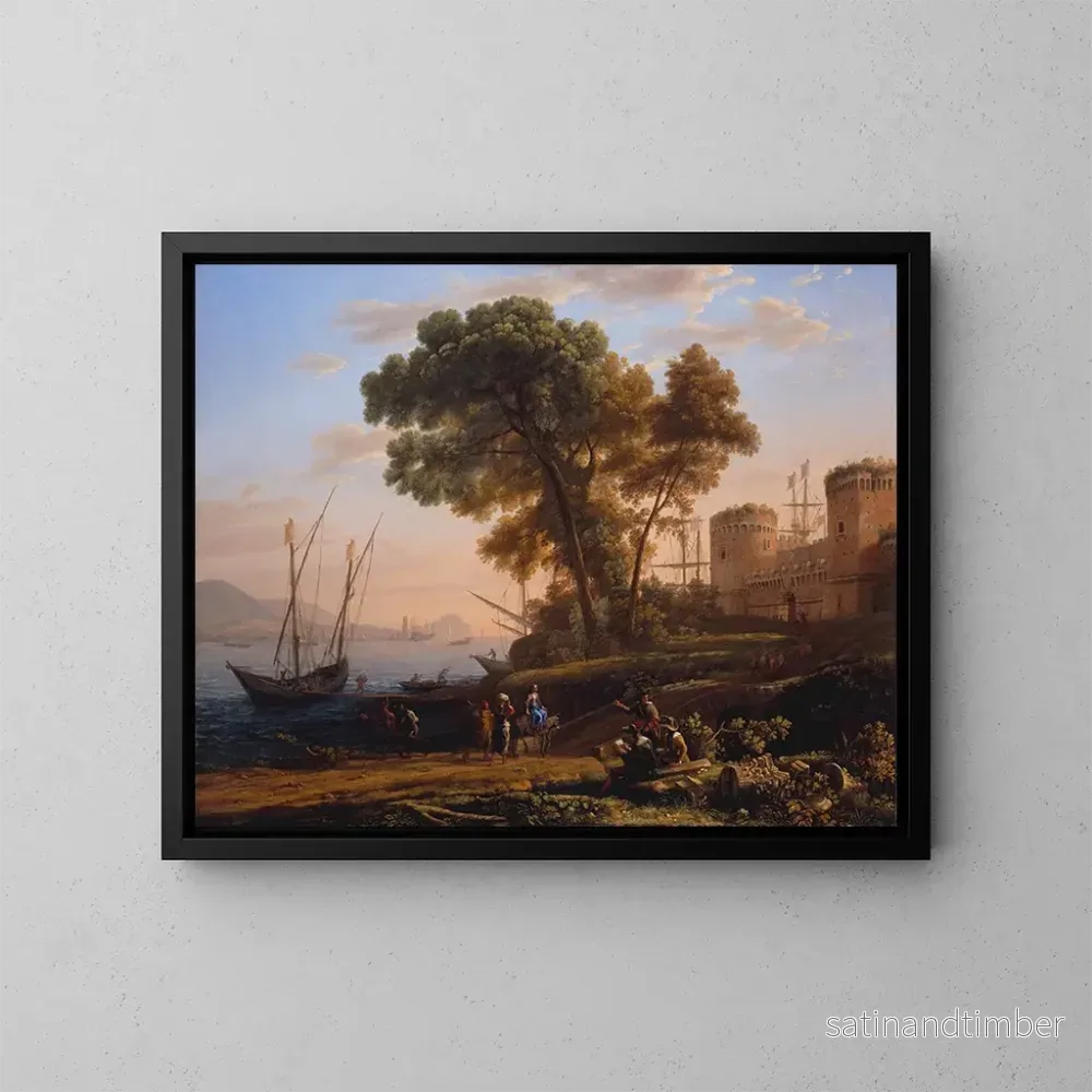 Reproduktion av målningen En konstnär som studerar från naturen – Claude Lorrain Reproduktion av målningen En konstnär som studerar från naturen – Claude Lorrain