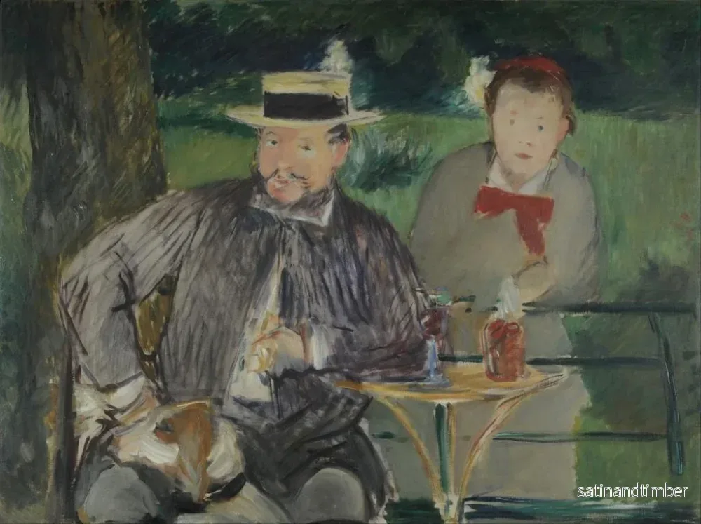 Reproduktion av målningen porträtt av Dernest Hosched och hans dotter Marthe - Édouard Manet - Bild 2
