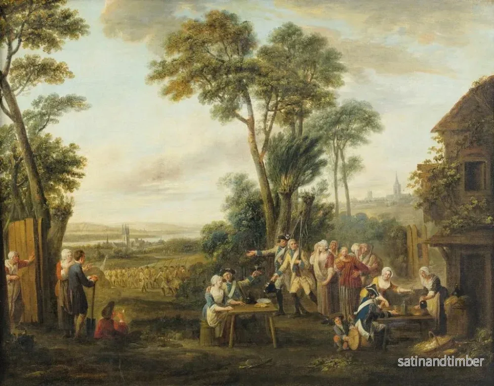 Reproduktion av målningen Le départ des conscrits - Louis Joseph Watteau - Bild 2