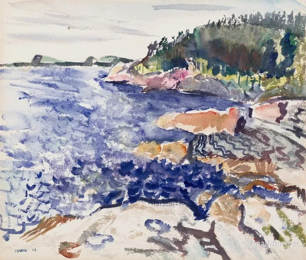 Reproduktion av målningen Côte du Maine - John Marin - Bild 2