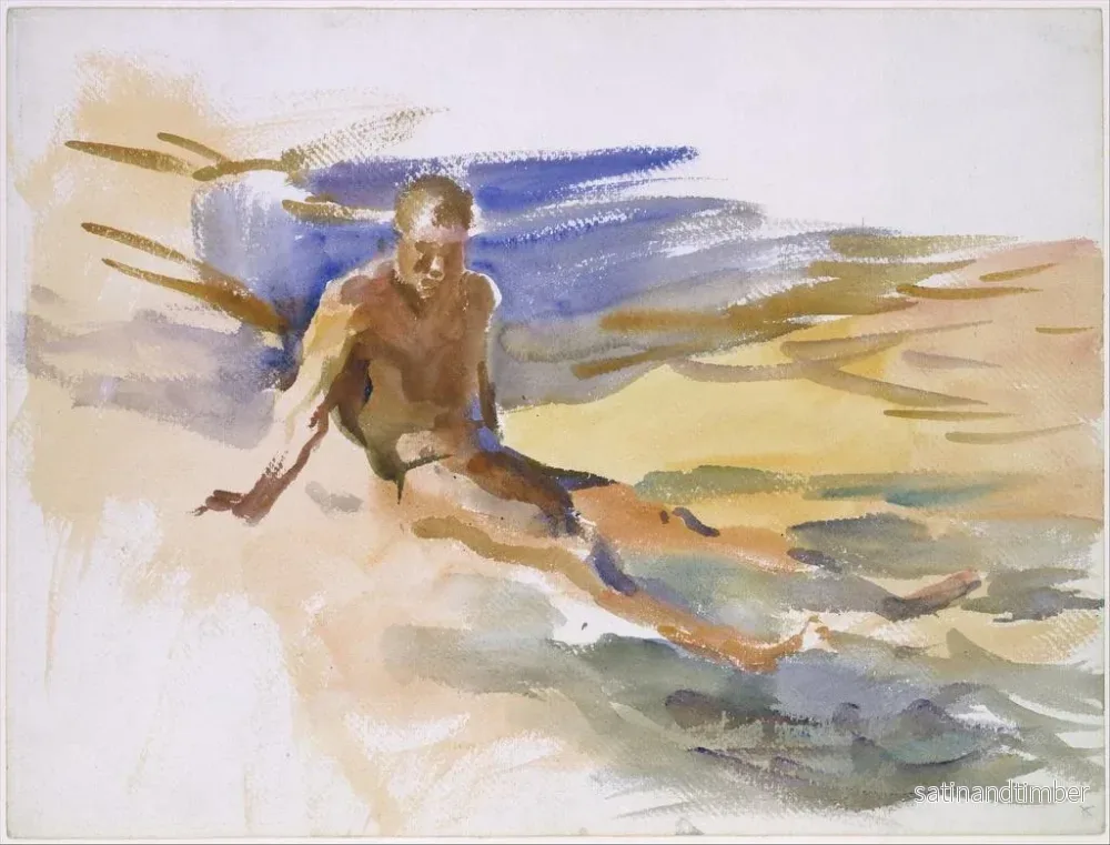 Reproduktion av målningen av badande i Florida - John Singer Sargent - Bild 2