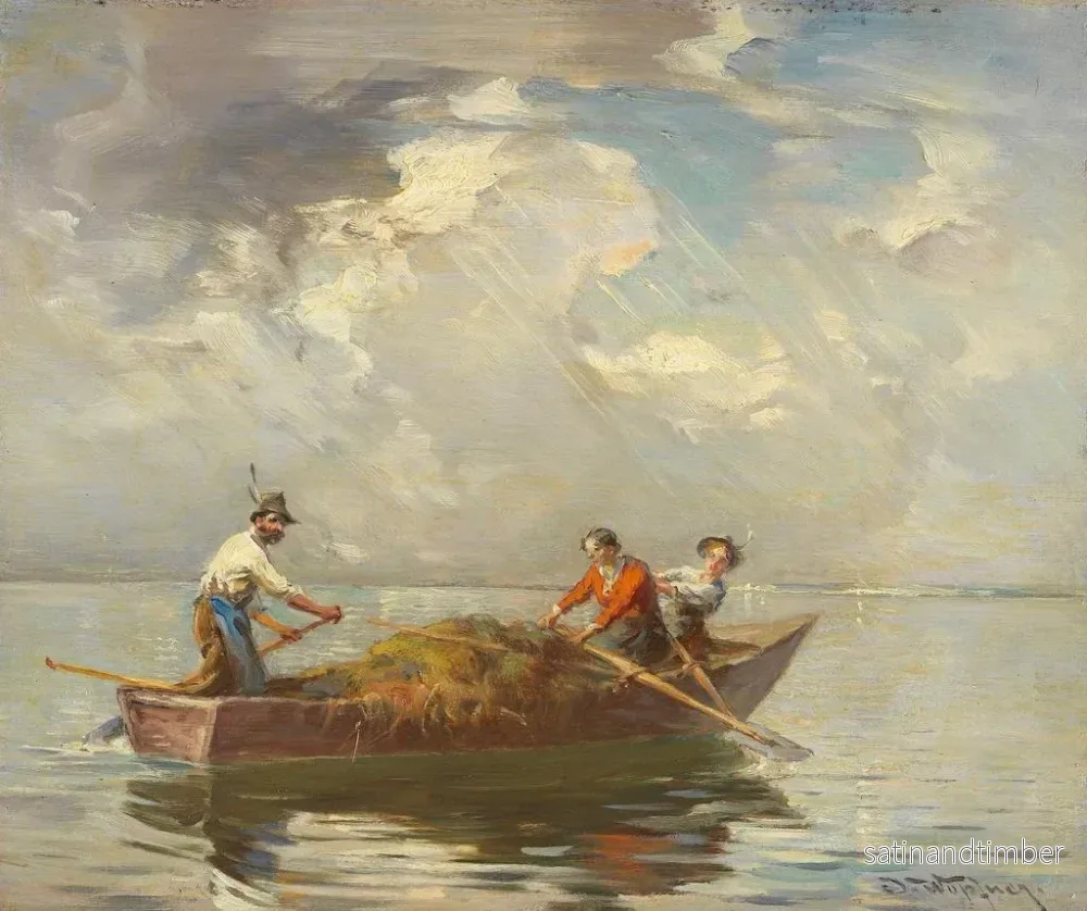 Reproduktion av målningen Motiv av Chiemsee - Joseph Wopfner - Bild 2