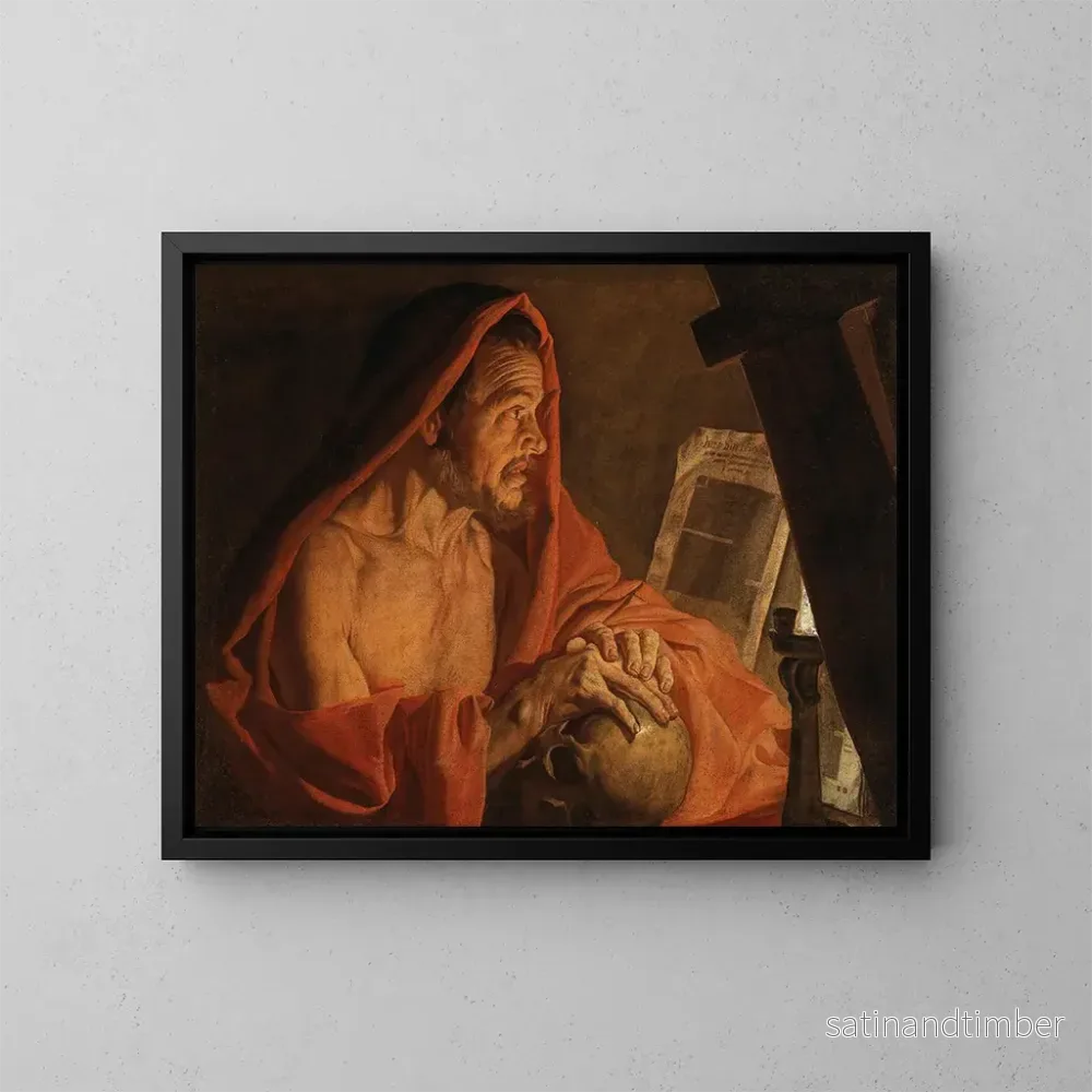 Reproduktion av målningen Saint Jérôme - Matthias Stom