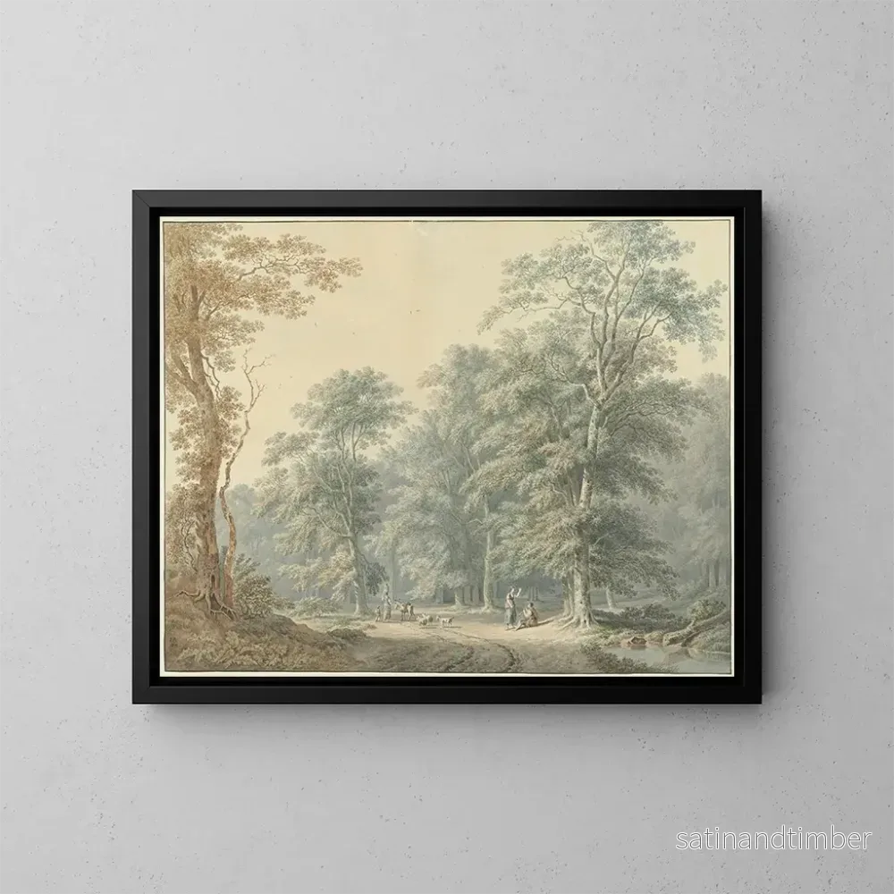 Reproduktion av målningen Landskap med klassisk draperi – Jan Apeldoorn Reproduktion av målningen Landskap med klassisk draperi – Jan Apeldoorn