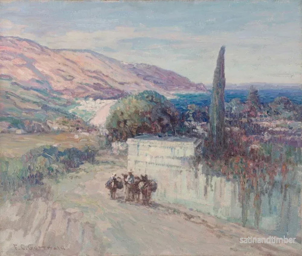 Reproduktion av målningen Landskap italienskt - Frederick Gottwald - Bild 2