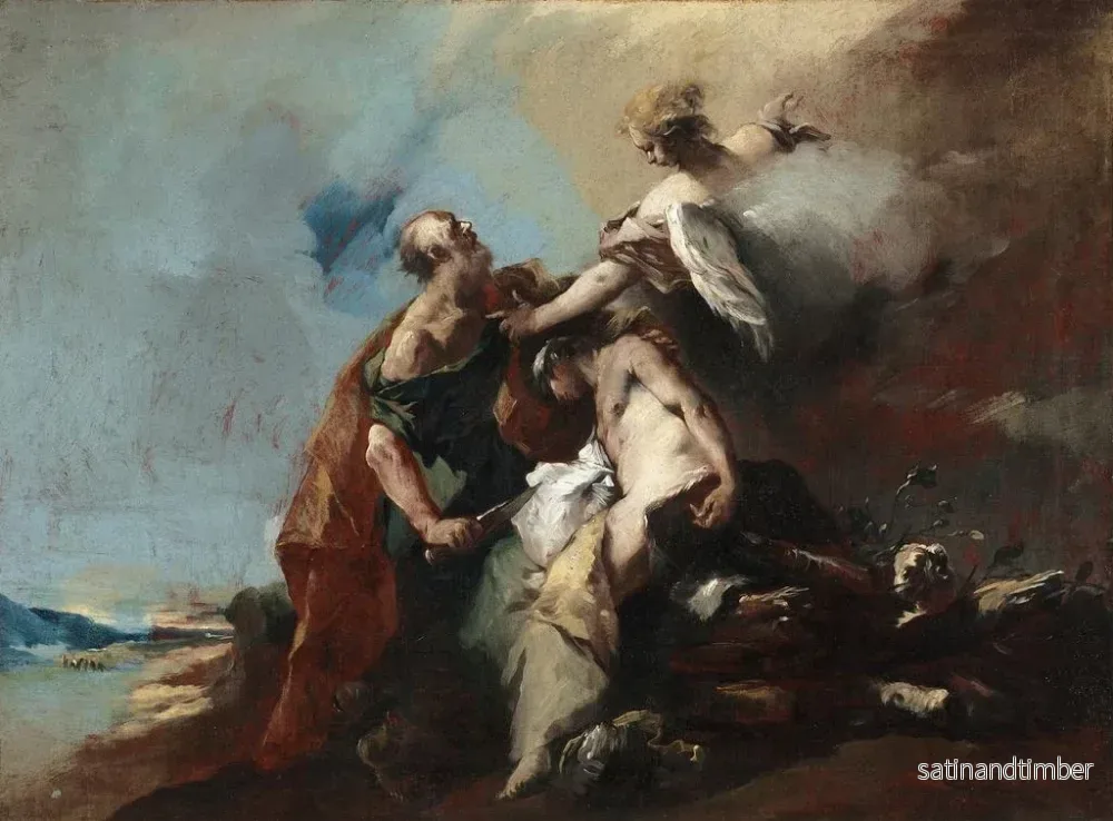 Reproduktion av målningen Le Sacrifice d'Isaac - Francesco Guardi - Bild 2