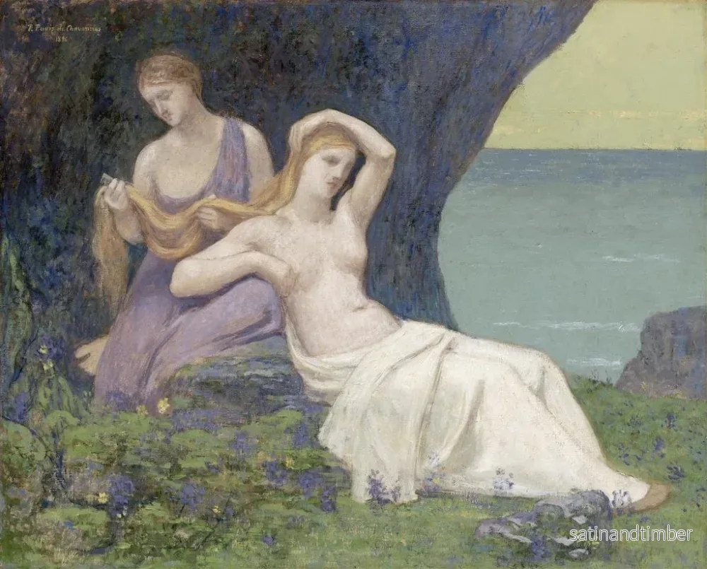 Reproduktion av målningen i ljung - Pierre Puvis de Chavannes - Bild 2