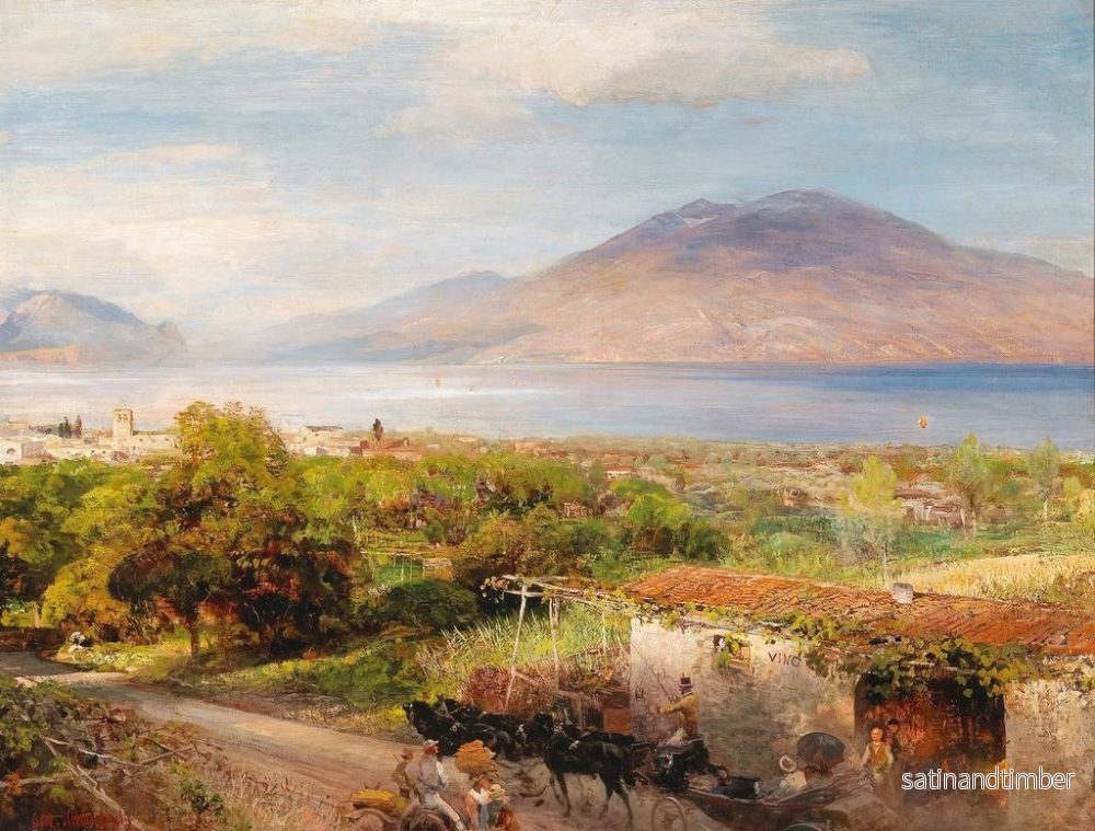 Reproduktion av målningen Osteria nära Neapel - Oswald Achenbach - Bild 2