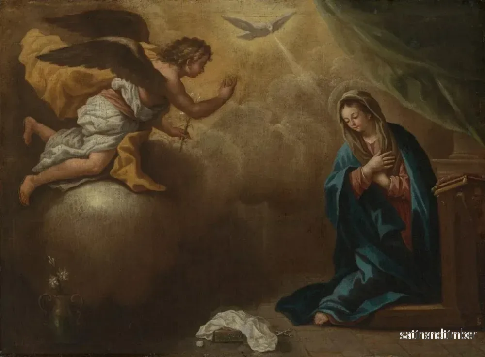 Reproduktion av målningen Annunciation to Mary - Paolo de Matteis - Bild 2