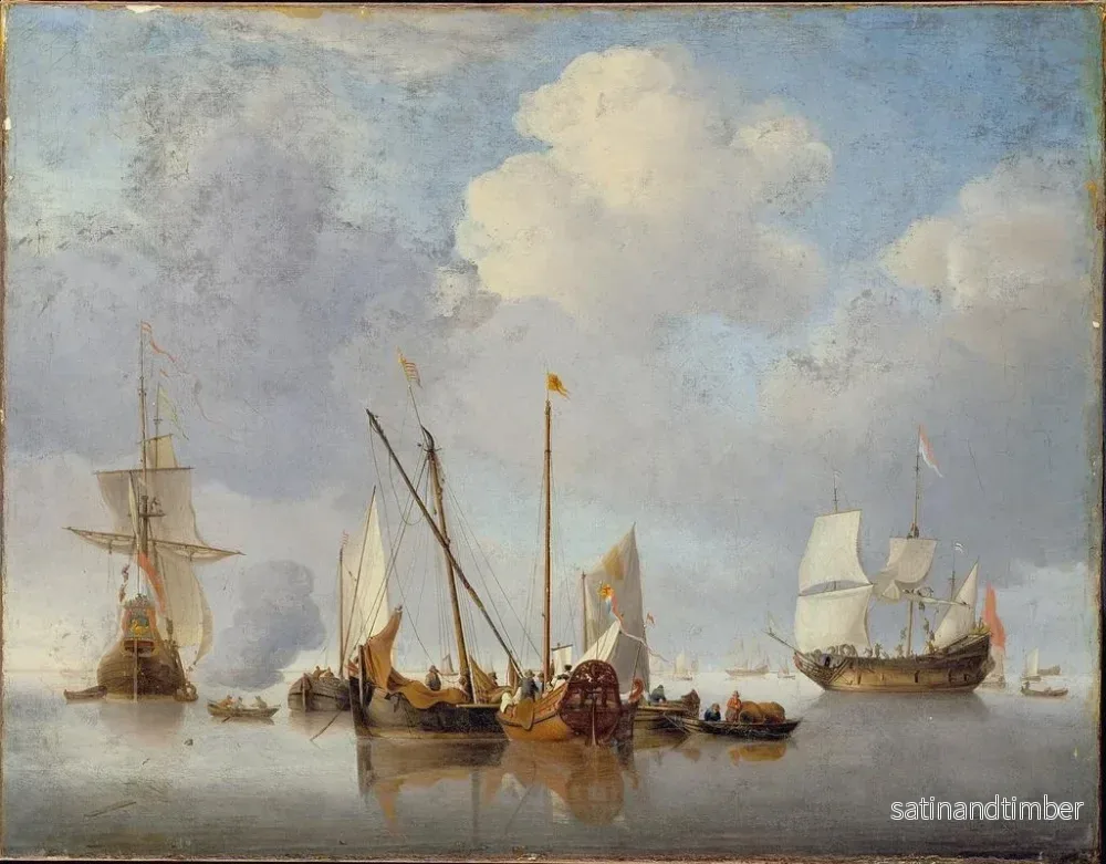 Reproduktion av målningen En lugn - Willem van de Velde den yngre - Bild 2
