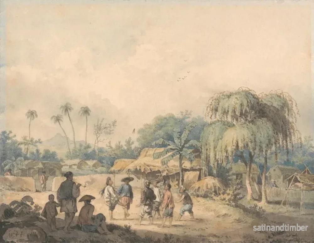 Reproduktion av målningen av Cochin-infödda som kör bil i Kina - William Alexander - Bild 2