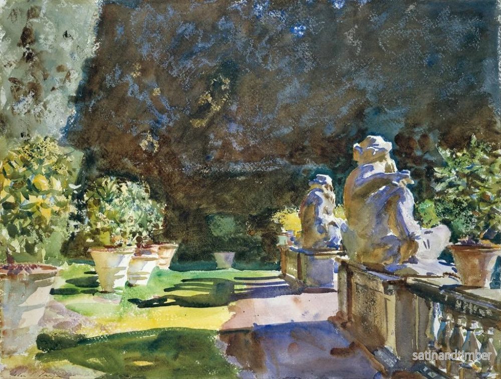 Reproduktion av målningen Villa de Marlia i Lucca - John Singer Sargent - Bild 2