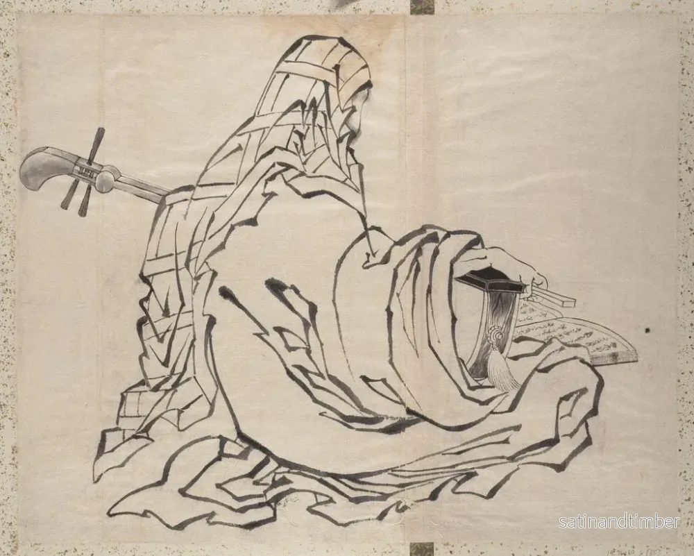 Reproduktion av målningen Album av skissbok av Katsushika Hokusai och hans lärjungar Pl55 - Katsushika Hokusai - Bild 2