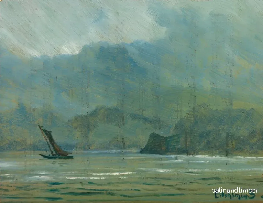 Reproduktion av målningen Landskapsbild ljusblå - Louis Michel Eilshemius - Bild 2