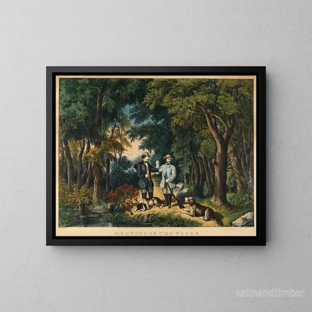 Reproduktion av målningen Morgon i skogen - Frances Flora Bond Palmer