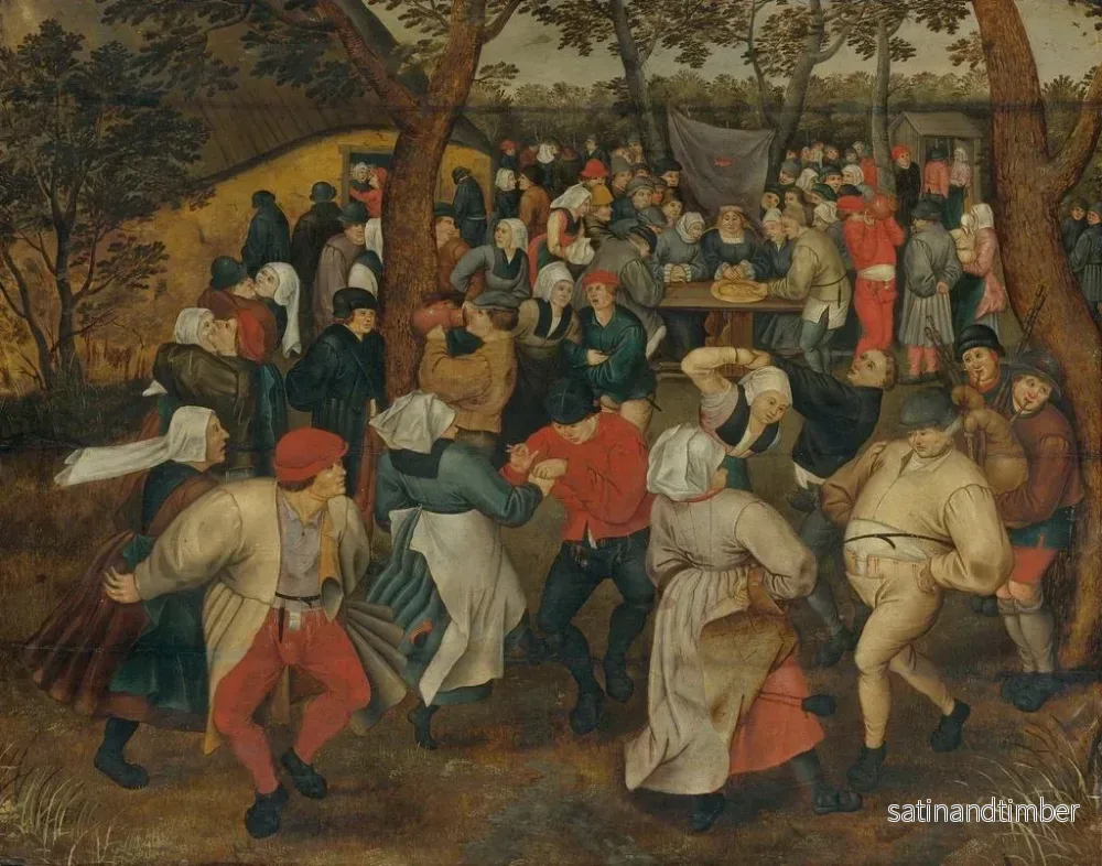 Reproduktion av målningen Le Festin de mariage en plein air - Pieter Brueghel le Jeune - Bild 2
