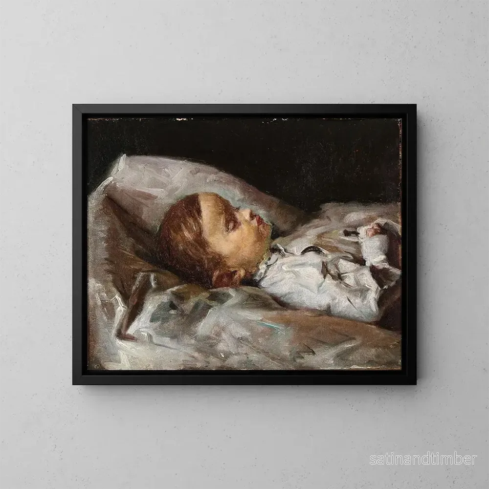 Reproduktion av målningen L'enfant mort - Viggo Johansen