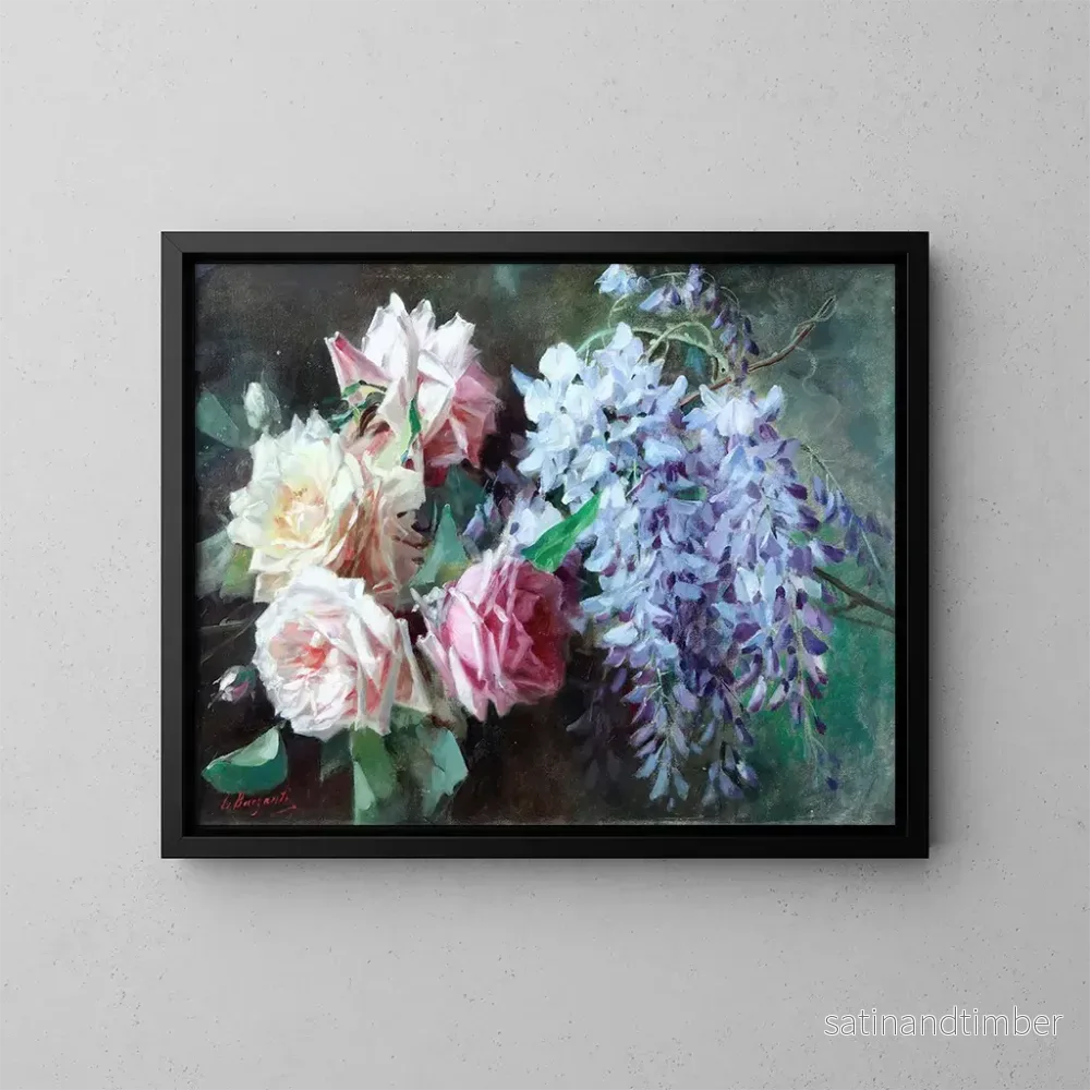 Reproduktion av målningen Blommor - Licinio Barzanti