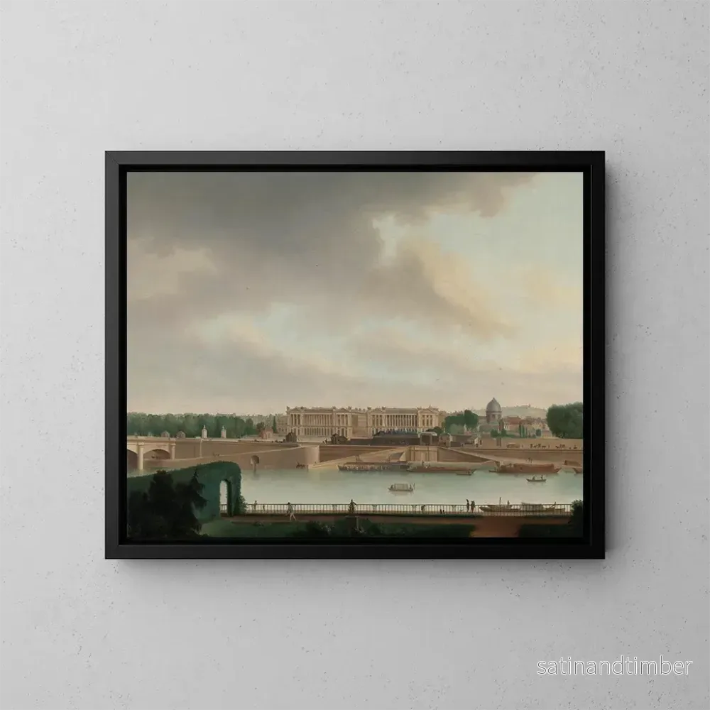 Reproduktion av målningen La vue de l'ambassade batave à Paris - Josephus Augustus Knip
