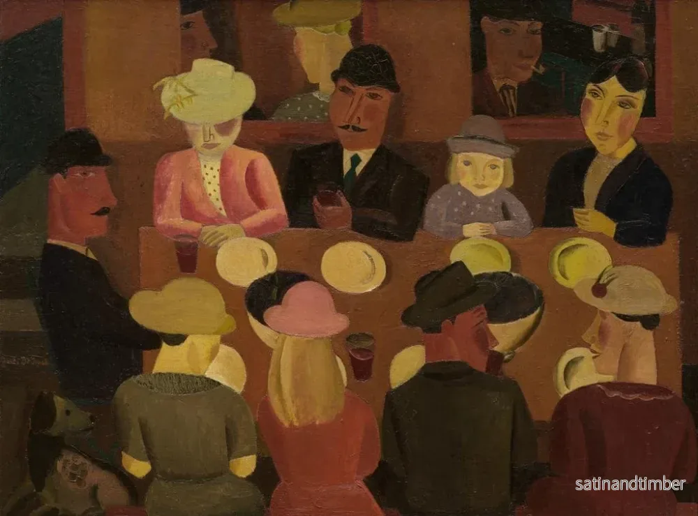 Reproduktion av målningen Les Mangeurs de moules - Gustave De Smet - Bild 2