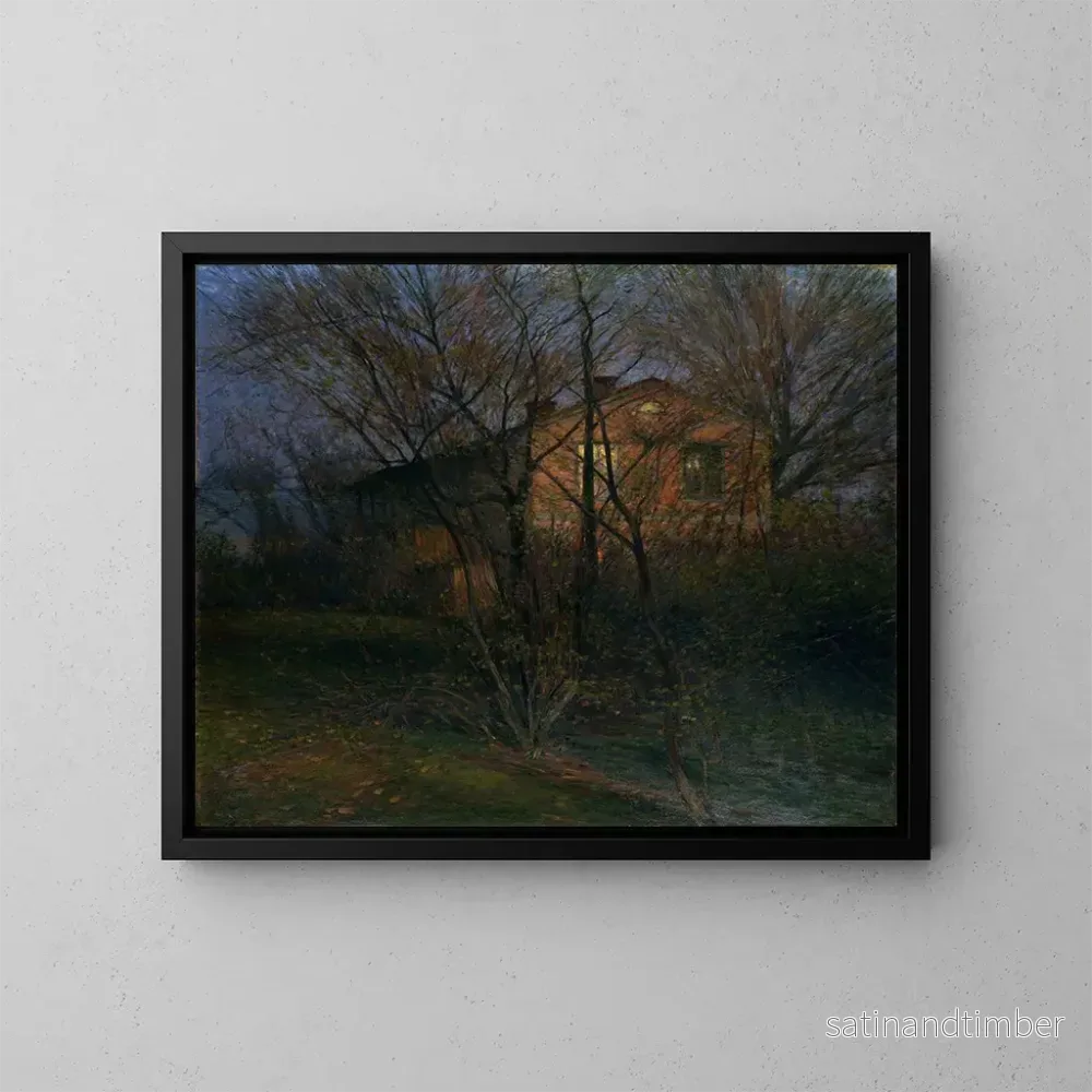 Reproduktion av målningen La Maison jaune - Karl Nordström