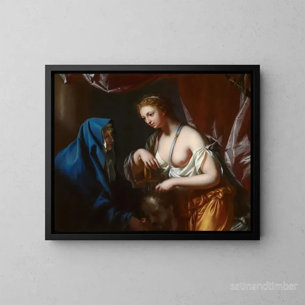 Reproduktion av målningen Judith med Holofernes huvud - Philip van Dijk
