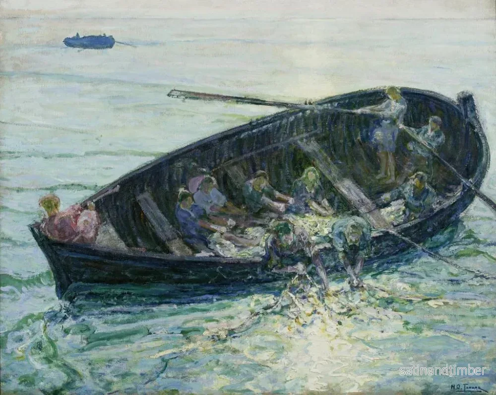 Reproduktion av målningen La pêche miraculeuse - Henry Ossawa Tanner - Bild 2