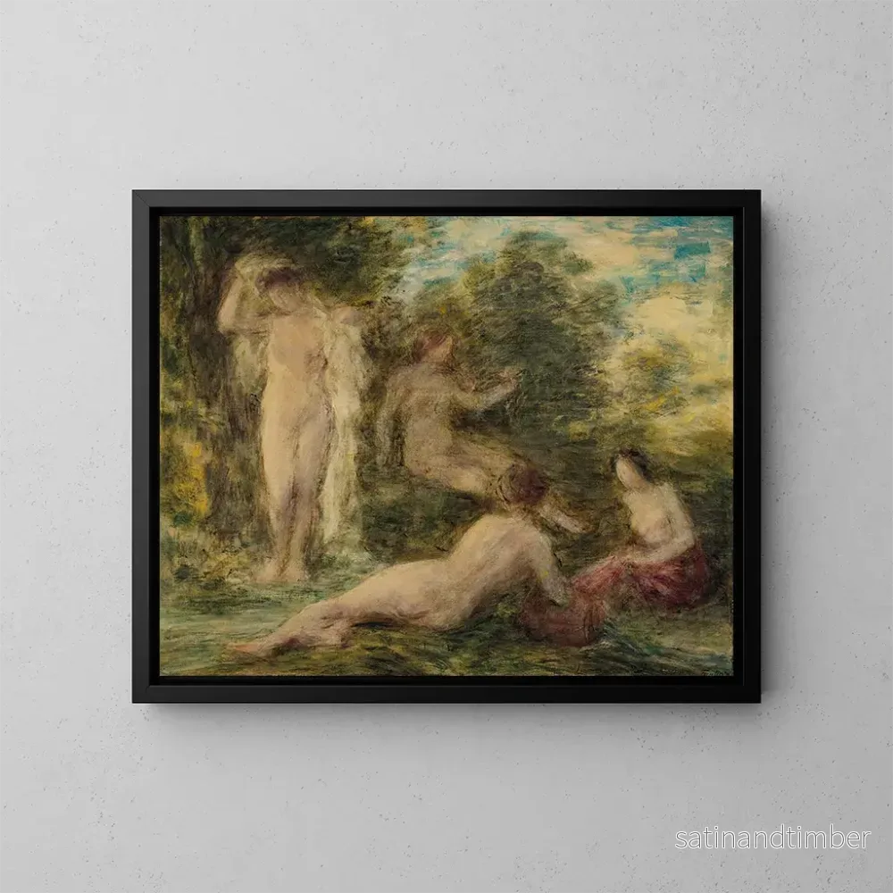 Reproduktion av målningen Baigneuses - Henri Fantin-Latour