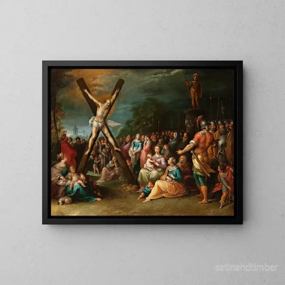 Reproduktion av målningen La crucifixion de saint André - Frans Francken le Jeune