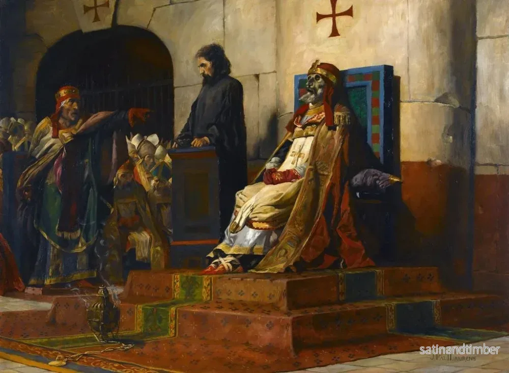 Reproduktion av målningen Le Jugement du pape Formose - Jean-Paul Laurens - Bild 2