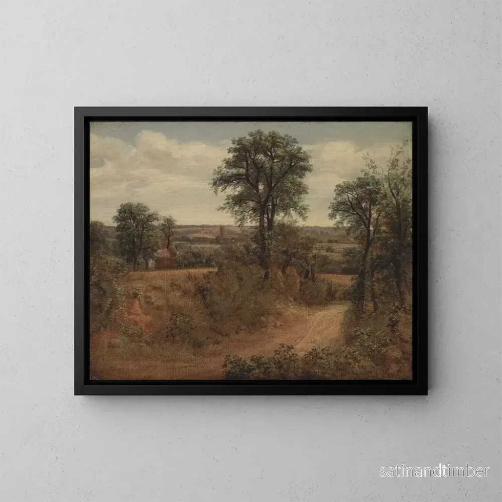 Reproduktion av målningen Allé nära Dedham - John Constable
