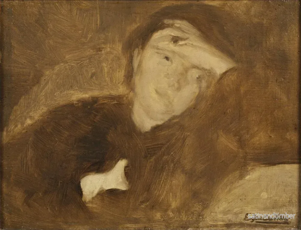 Reproduktion av målningen Studie av en dam's porträtt - Eugène Carrière - Bild 2