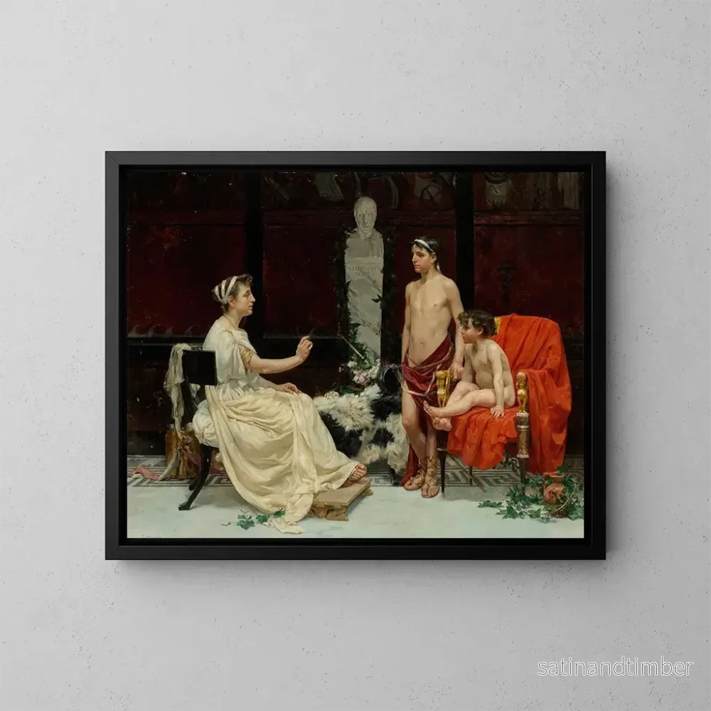 Reproduktion av målningen La famille de Scipion Cornelius - José Garnelo y Alda