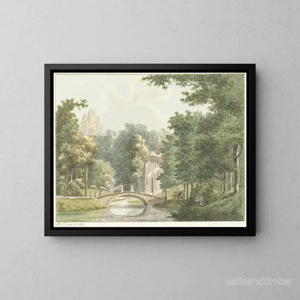 Reproduktion av målningen Le domaine de Velzerbeek près de Velsen – Hermanus Numan
