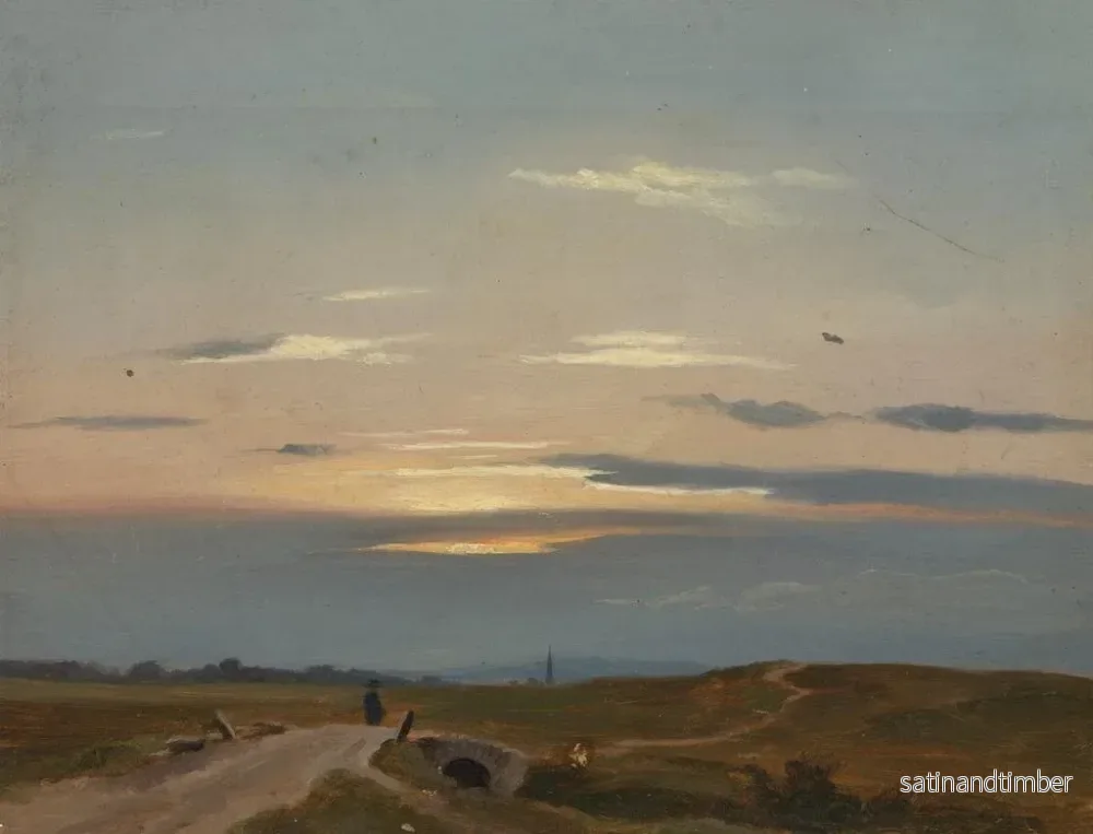 Reproduktion av målningen Landskap vid kvällen - Eugen Bracht - Bild 2