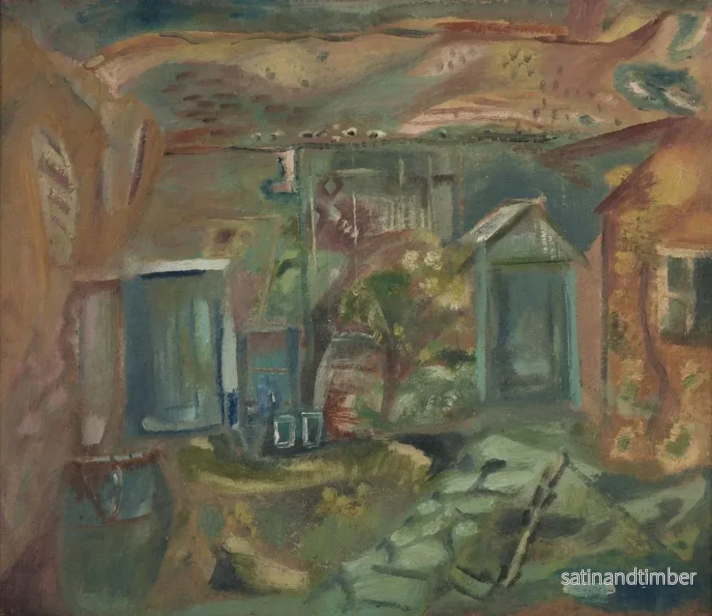 Reproduktion av målningen inomhusbild av Purbeck mitt på dagen - Frances Hodgkins - Bild 2
