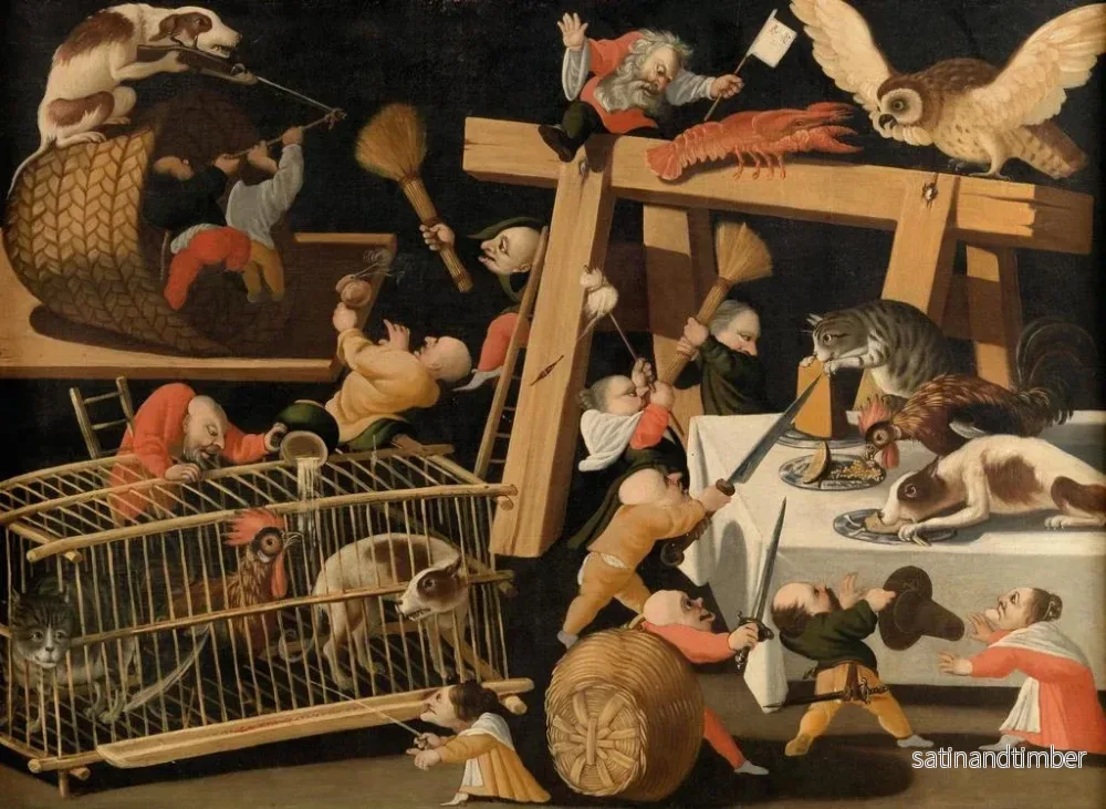 Reproduktion av målningen av djur och stiliserade figurer - Le Maître de la Fertilité de l'Œuf - Bild 2