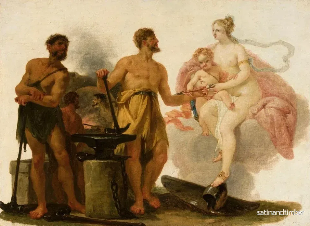 Reproduktion av målningen Venus i Vulcans verkstad - Heinrich Friedrich Füger - Bild 2