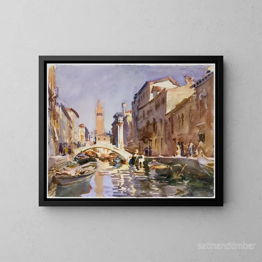 Reproduktion av målningen Canal vénetien - John Singer Sargent