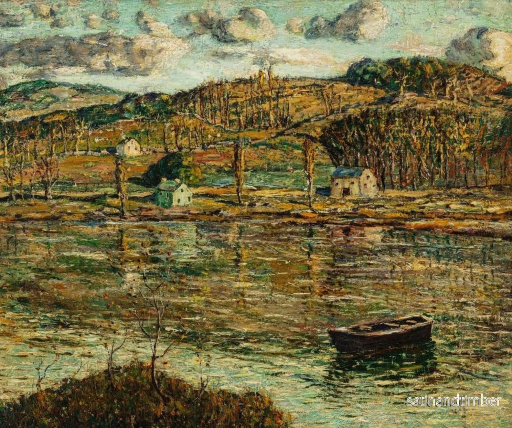 Reproduktion av målningen Lumière du soleil sur la rivière Harlem - Ernest Lawson - Bild 2