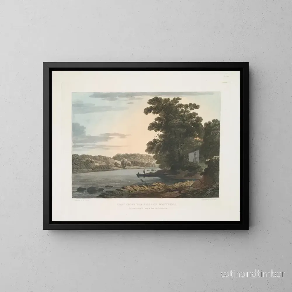 Reproduktion av målningen Vue au-dessus des chutes de Schuylkill - Joshua Shaw