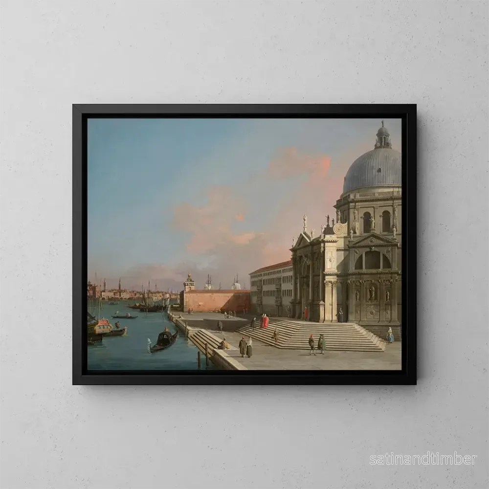 Reproduktion av målningen Venise, Grand Canal sett österut med Santa Maria della Salute – Canaletto Reproduktion av målningen Venise, Grand Canal sett österut med Santa Maria della Salute – Canaletto