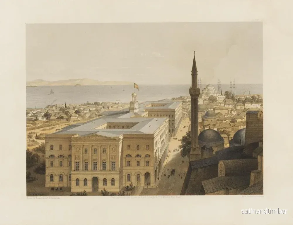 Reproduktion av målningen av Hagia Sophia i Konstantinopel, nyligen restaurerad på order av Hennes Majestät sultan Abdul-Medjid n°20 - Gaspare Fossati - Bild 2