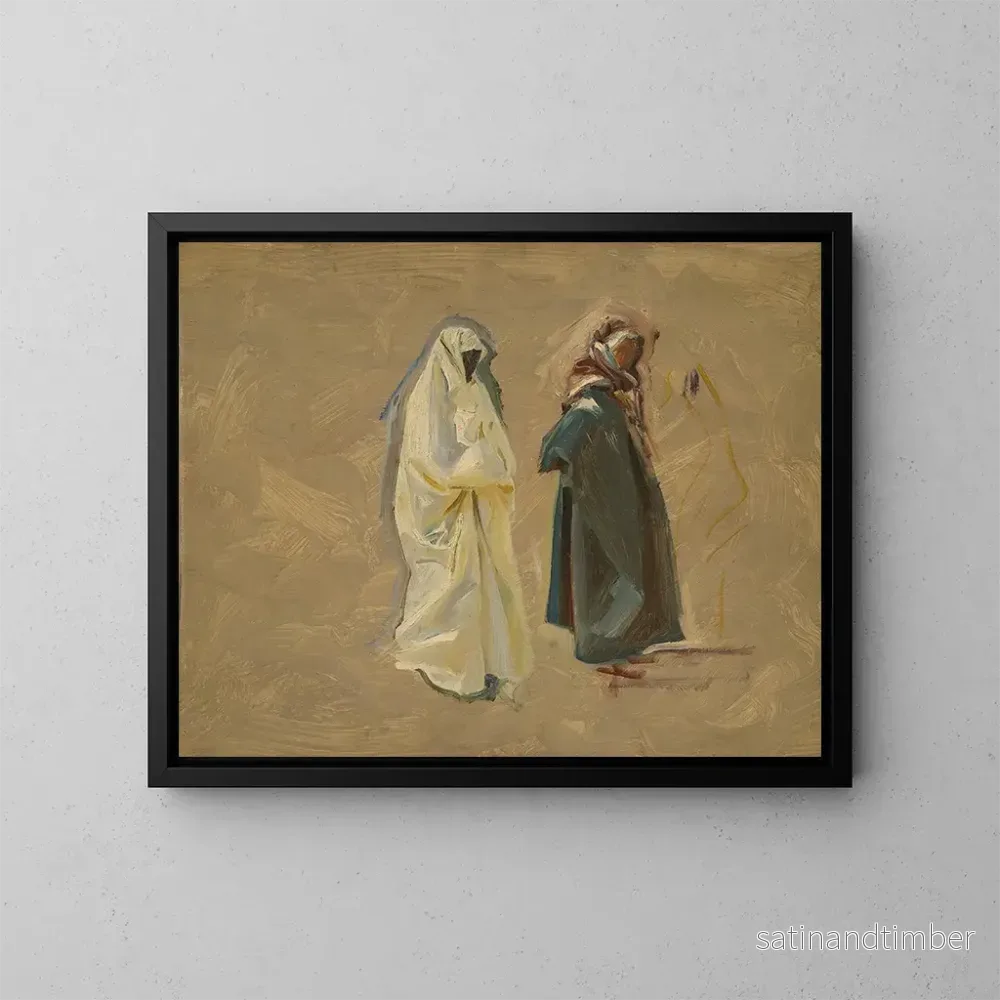 Reproduktion av målningen Studie av två Beduiner – John Singer Sargent Reproduktion av målningen Studie av två Beduiner – John Singer Sargent