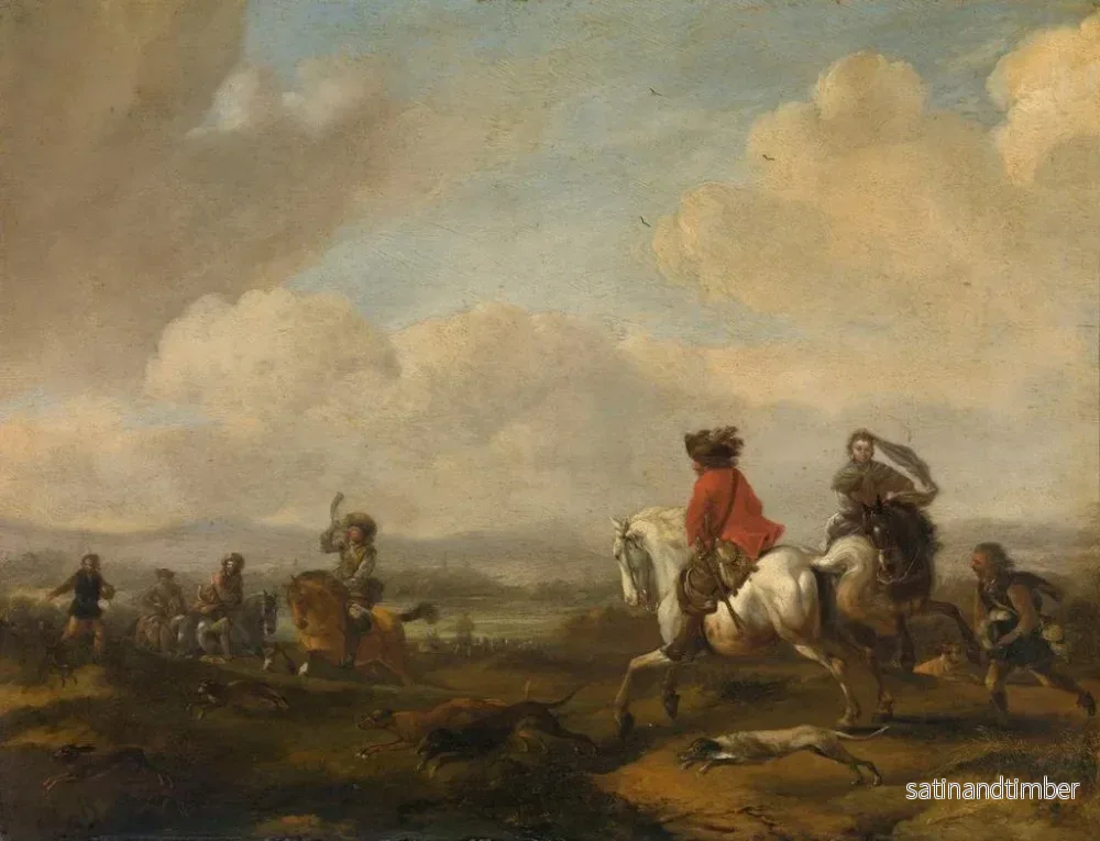 Reproduktion av målningen La conduite - Philips Wouwerman - Bild 2