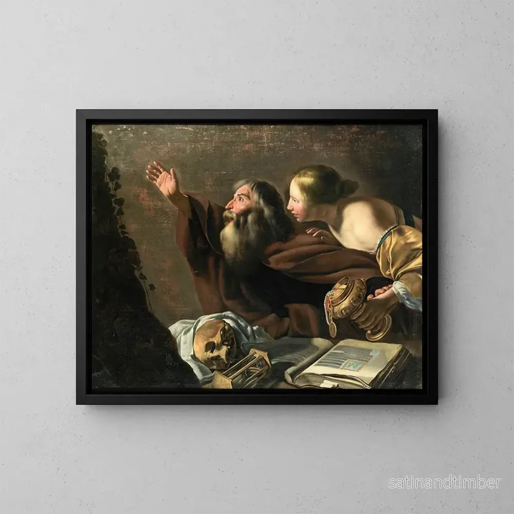 Reproduktion av målningen Vanité - Johannes Paulus Moreelse