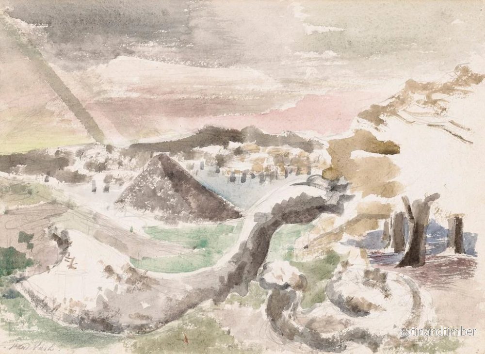Reproduktion av målningen Habitants de la forêt de Dean - Paul Nash - Bild 2