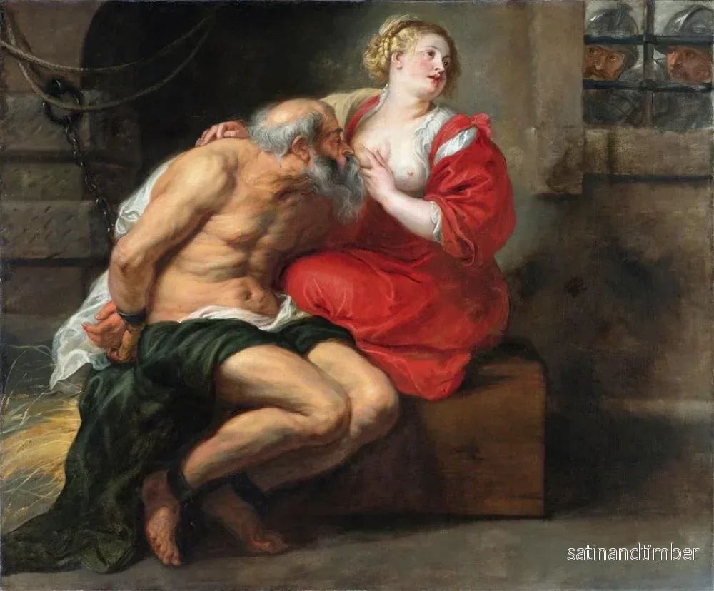 Reproduktion av målningen Cimon och Pero, den romerska välgörenheten - Peter Paul Rubens - Bild 2