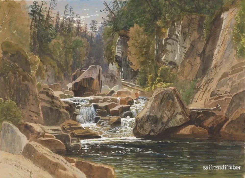 Reproduktion av målningen Sur l'Ausable - James David Smillie - Bild 2